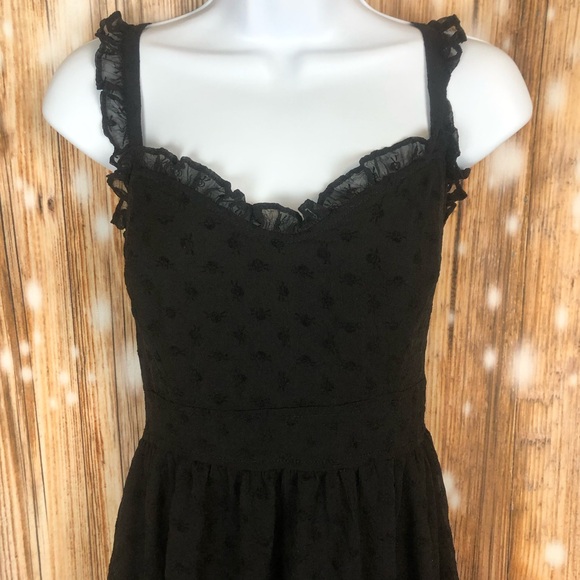 Royal Bones By Tripp Black Flocked Skull Dress - Picture 5 of 14